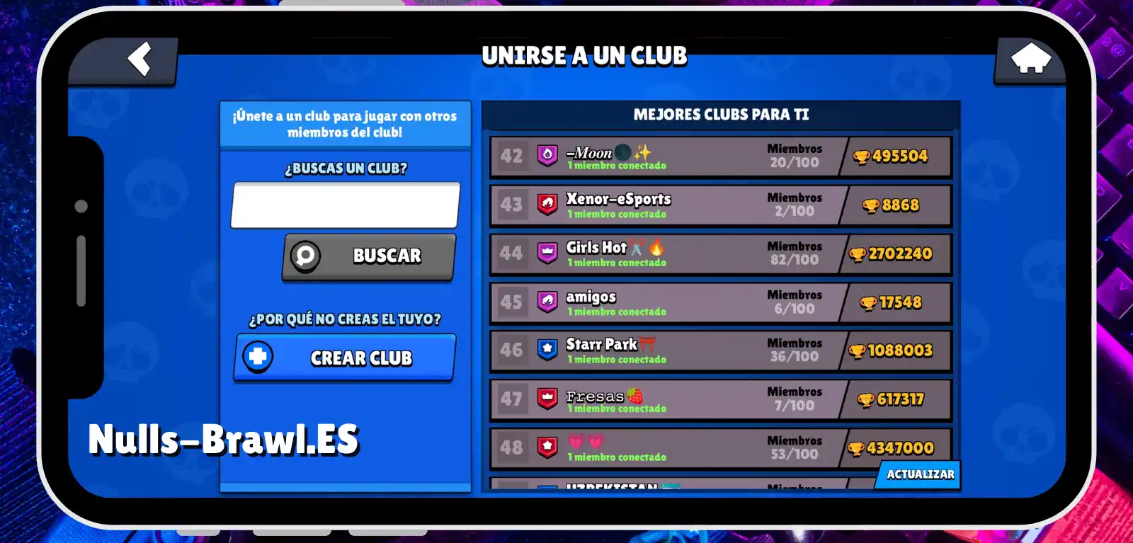 Club Nulls Brawl Android.